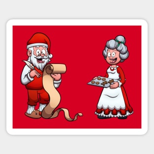 Santa Claus And Mrs. Claus Magnet